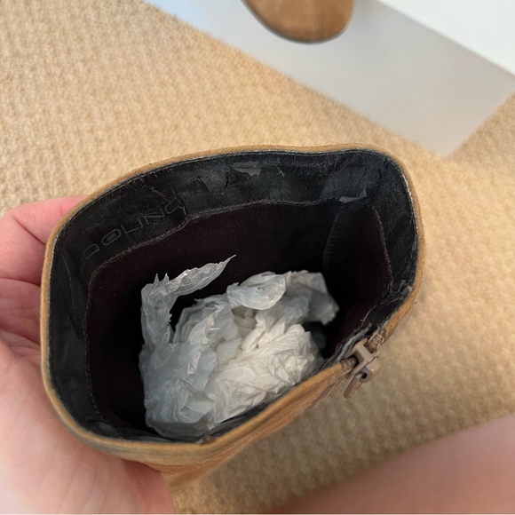 Brown wedge booties - Picture 5 of 8